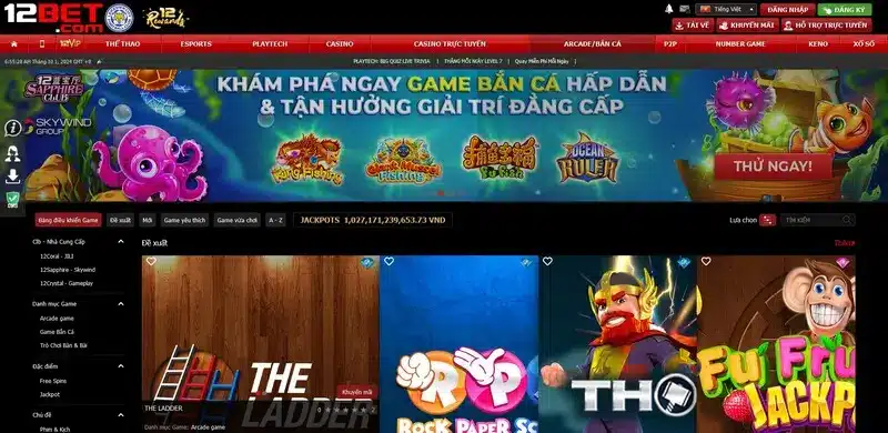 Hướng dẫn chơi bắn cá 3 cây online tại 12bet