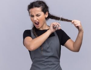 How to Trim Your Own Long Hair Using the Ponytail Method