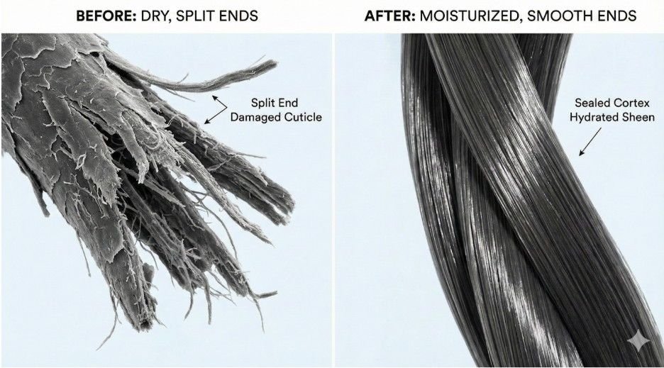 Weekly deep conditioning masks add hydration, strength, and elasticity